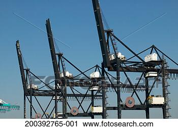 Stock Photography - usa, florida, 
miami port, cranes. 
fotosearch - search 
stock photos, 
pictures, images, 
and photo clipart