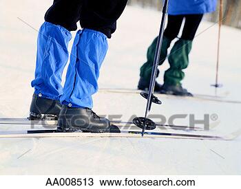 Stock Photo - detail of cross-country 
skiers. fotosearch 
- search stock 
photos, pictures, 
images, and photo 
clipart