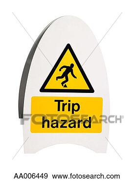 Stock Photograph - english trip hazard 
sign. fotosearch 
- search stock 
photos, pictures, 
images, and photo 
clipart