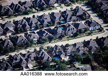 Stock Photo - above view of 
a housing development. 
fotosearch - search 
stock photos, 
pictures, images, 
and photo clipart