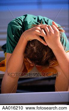 Stock Photography - sick on the bleachers. 
fotosearch - search 
stock photos, 
pictures, images, 
and photo clipart