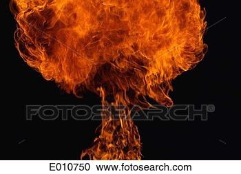 Stock Photography - fire explosion 
in shape of mushroom. 
fotosearch - search 
stock photos, 
pictures, images, 
and photo clipart