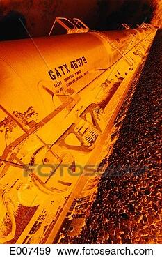 Stock Photograph - tanker car on 
railroad track. 
fotosearch - search 
stock photos, 
pictures, images, 
and photo clipart