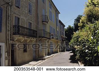 Stock Photography - quiet street in 
old hilltop village, 
provence, france. 
fotosearch - search 
stock photos, 
pictures, images, 
and photo clipart