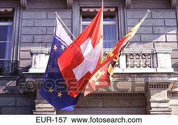 Picture - flags european 
union switzerland. 
fotosearch - search 
stock photos, 
pictures, images, 
and photo clipart