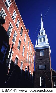 Stock Photography - old north church 
boston america 
usa. fotosearch 
- search stock 
photos, pictures, 
images, and photo 
clipart
