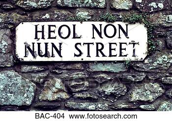Stock Photo - dual language 
welsh/english 
street sign. fotosearch 
- search stock 
photos, pictures, 
images, and photo 
clipart