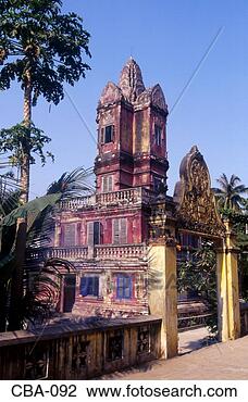 Stock Photo - ornate temple 
phnom penh cambodia. 
fotosearch - search 
stock photos, 
pictures, images, 
and photo clipart