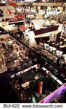 Stock Photo - stalls at world 
travel market 
trade fair london. 
fotosearch - search 
stock photos, 
pictures, images, 
and photo clipart