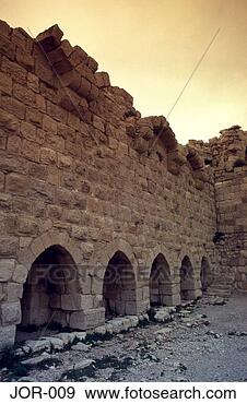 Stock Photograph - blind arcade on 
wall karak crusader 
castle jordan. 
fotosearch - search 
stock photos, 
pictures, images, 
and photo clipart