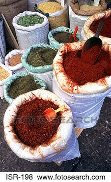 Stock Photo - colourful spices 
on display in 
a souq akko israel. 
fotosearch - search 
stock photos, 
pictures, wall 
murals, images, 
and photo clipart