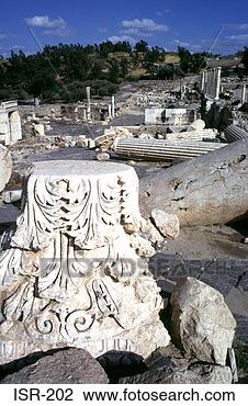 Stock Photo - corinthian column 
base bet-she'an 
israel. fotosearch 
- search stock 
photos, pictures, 
images, and photo 
clipart