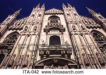 Stock Photo - late gothic west 
facade duomo cathedral 
milan italy. fotosearch 
- search stock 
photos, pictures, 
images, and photo 
clipart