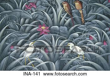 Stock Photography - mural of birds 
bali. fotosearch 
- search stock 
photos, pictures, 
images, and photo 
clipart