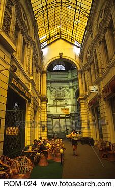 Stock Photo - view of covered 
shopping arcade 
bucharest romania. 
fotosearch - search 
stock photos, 
pictures, images, 
and photo clipart