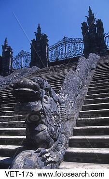 Stock Image - view up steps 
tomb of khai dinh 
hue vietnam. fotosearch 
- search stock 
photos, pictures, 
images, and photo 
clipart