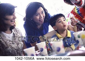 Stock Photo - people, party, 
celebration, asian, 
mother, birthday, 
clown. fotosearch 
- search stock 
photos, pictures, 
images, and photo 
clipart