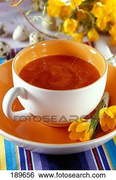 Stock Photo - creamed pepper 
soup in soup cup. 
fotosearch - search 
stock photos, 
pictures, images, 
and photo clipart