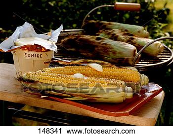 Stock Photography - grilled corn cobs 
with butter. fotosearch 
- search stock 
photos, pictures, 
images, and photo 
clipart
