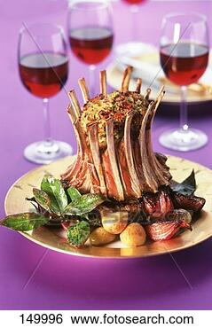 Stock Photo - stuffed crown 
roast of lamb. 
fotosearch - search 
stock photos, 
pictures, images, 
and photo clipart