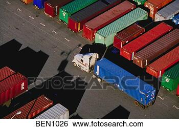 Stock Photo - truck and many 
containers. fotosearch 
- search stock 
photos, pictures, 
images, and photo 
clipart