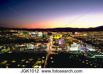 Stock Photo - aerial view of 
hotels and casinos 
on las vegas strip 
at night,  las. 
fotosearch - search 
stock photos, 
pictures, images, 
and photo clipart
