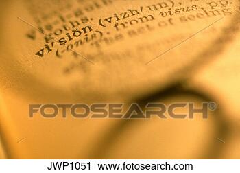 Stock Photography - eyeglasses casting 
shadow on dictionary 
framing the word 
“vision”. fotosearch 
- search stock 
photos, pictures, 
images, and photo 
clipart