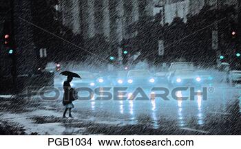 Stock Photo - a woman with an 
umbrella crossing 
a busy urban street 
with traffic. 
fotosearch - search 
stock photos, 
pictures, images, 
and photo clipart
