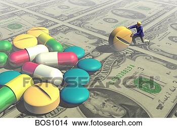 Stock Photo - man pushing pills 
on top of money. 
fotosearch - search 
stock photos, 
pictures, images, 
and photo clipart