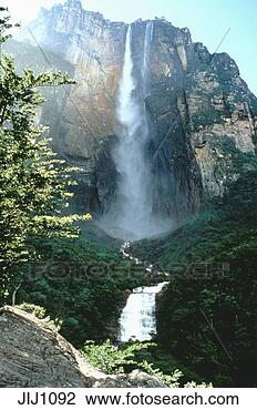 Stock Photo - angel falls at 
auyantepui table 
mountain is the 
highest waterfall 
in. fotosearch 
- search stock 
photos, pictures, 
images, and photo 
clipart