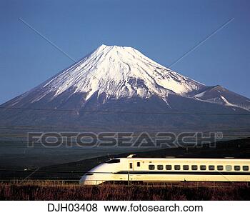 Stock Photo - bullet train with 
mount fuji and 
shinkansen in 
the background 
in japan. fotosearch 
- search stock 
photos, pictures, 
images, and photo 
clipart