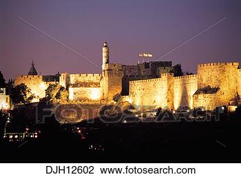 Stock Photo - east site of old 
city wall at night, 
jerusalem, israel. 
fotosearch - search 
stock photos, 
pictures, images, 
and photo clipart