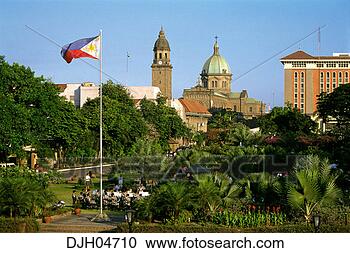 Stock Photography - fort santiago 
and manila cathedral, 
intramuros, manila, 
philippines. fotosearch 
- search stock 
photos, pictures, 
images, and photo 
clipart