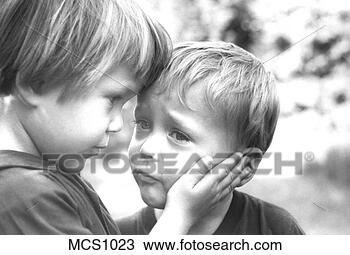 Stock Photo - older sister caresses 
and comforts scared 
younger brother. 
fotosearch - search 
stock photos, 
pictures, images, 
and photo clipart