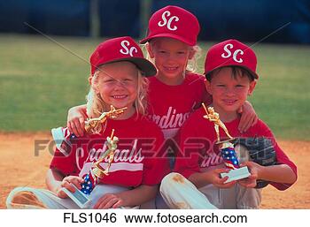 Stock Photo - two young girls 
and a young boy, 
 age six,  wearing 
their red and. 
fotosearch - search 
stock photos, 
pictures, images, 
and photo clipart