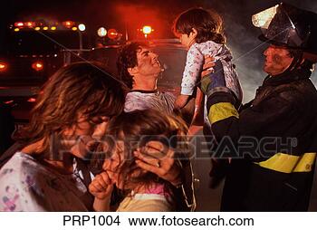 Stock Photo - fireman with family 
after fire emergency. 
fotosearch - search 
stock photos, 
pictures, images, 
and photo clipart