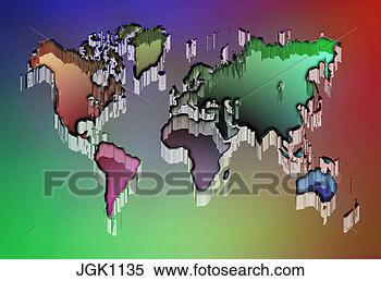 Stock Image - world, map, earth, 
eclectic, geography. 
fotosearch - search 
stock photos, 
pictures, images, 
and photo clipart