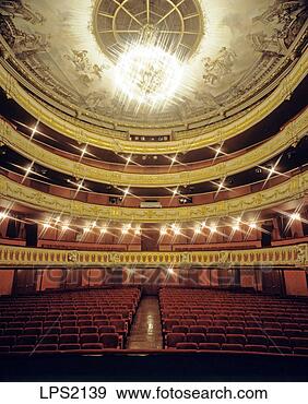 Stock Photograph - 35 mezzanine seats 
and balconies 
and chandelier 
inside opera house. 
fotosearch - search 
stock photos, 
pictures, images, 
and photo clipart