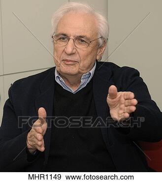 Stock Photograph - close-up portrait 
of frank gehry, 
 an architect 
in the midst of 
a. fotosearch 
- search stock 
photos, pictures, 
images, and photo 
clipart