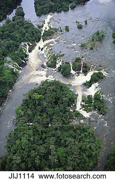 Stock Photo - aerial view of 
waterfall on jari 
river,  northern 
tributary of the. 
fotosearch - search 
stock photos, 
pictures, images, 
and photo clipart