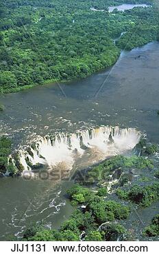 Stock Photography - brazil,  aerial 
view of santo 
antonio waterfall 
in rainforest 
on jari. fotosearch 
- search stock 
photos, pictures, 
images, and photo 
clipart