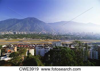 Stock Photograph - caracas with simon 
bolivar internantional 
airport and surrounding. 
fotosearch - search 
stock photos, 
pictures, images, 
and photo clipart