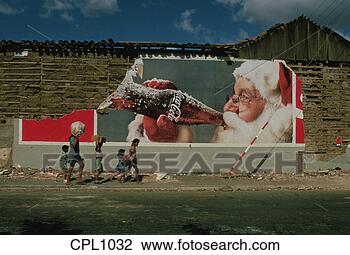 Stock Photo - walking by crumbling 
billboard, nicaragua. 
fotosearch - search 
stock photos, 
pictures, images, 
and photo clipart