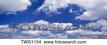 Stock Photo - cumulus clouds 
float in deep 
blue sky, miami, 
florida. fotosearch 
- search stock 
photos, pictures, 
images, and photo 
clipart