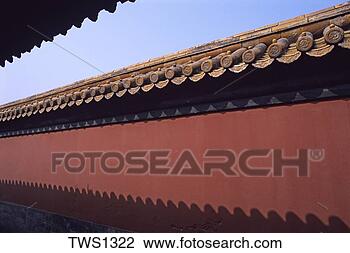 Stock Photo - tiled roof lines 
cast scalloped 
shadows on palace 
wall,  summer. 
fotosearch - search 
stock photos, 
pictures, images, 
and photo clipart