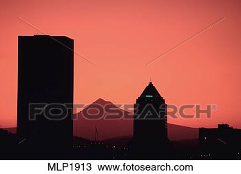 Stock Photo - mount hood as 
seen from portland, 
oregon. fotosearch 
- search stock 
photos, pictures, 
images, and photo 
clipart