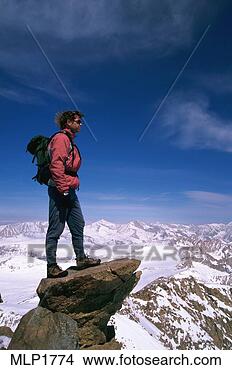 Stock Photo - peter croft on 
the east arete 
of mount humphreys, 
 eastern sierra. 
fotosearch - search 
stock photos, 
pictures, images, 
and photo clipart
