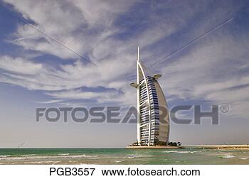 Picture - burj al arab hotel, 
 architects w 
s atkins,  an 
icon of dubai 
built. fotosearch 
- search stock 
photos, pictures, 
images, and photo 
clipart