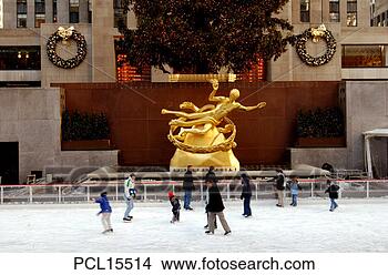Stock Photo - ice-skating rink, 
christmas, prometheus. 
fotosearch - search 
stock photos, 
pictures, images, 
and photo clipart
