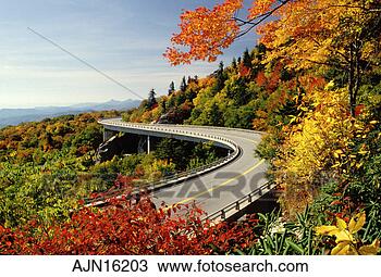 Stock Photo - north carolina, 
 road,  nc,  linn 
cove viaduct on 
the blue ridge. 
fotosearch - search 
stock photos, 
pictures, images, 
and photo clipart
